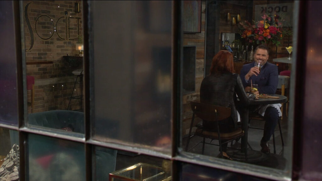 Nick and Sally enjoy their dinner while Adam watches jealously through the window - Y&R Recap for Nov 17, 2022