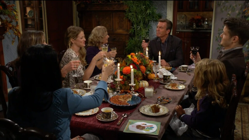 The Abbotts and friends have their Thanksgiving Dinner - Y&R Recap for November 23, 2022