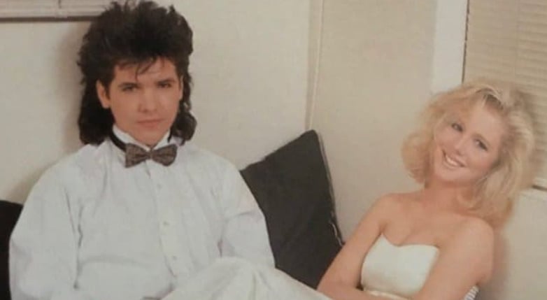 A blast from the past - Michael Damian as Danny Romalotti with Christine "Cricket" Blair (Lauralee Bell)!