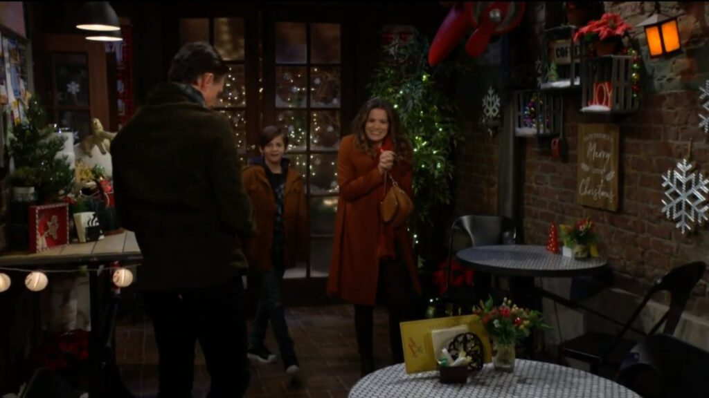 Chelsea and Connor arrive to find Billy at the coffee shop
