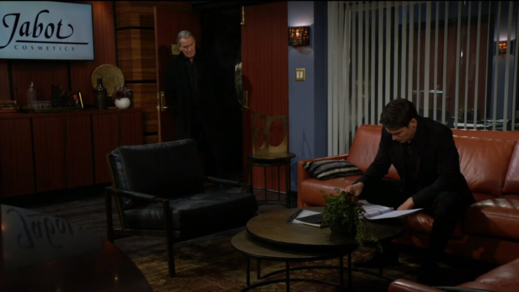 Victor Newman comes through the door to see Adam at the Jabot Cosmetics office - Young and The Restless recap for Jan 2, 2023