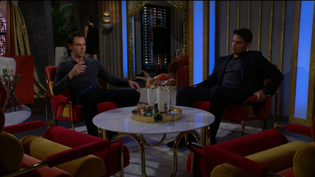 Billy and Adam talk about Chelsea at the Glam Club - Young and Restless Recap for Dec 7, 2022