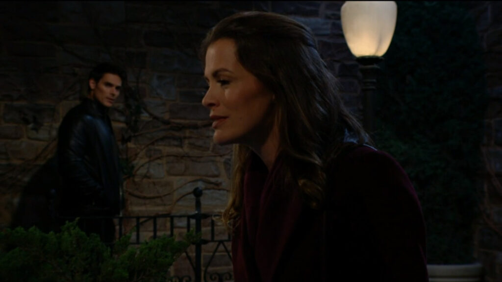Chelsea is at the park, listening to carollers - Young & Restless recap for Dec 19