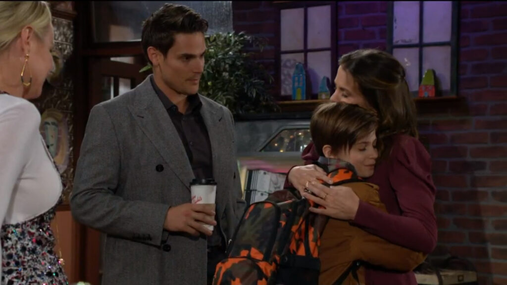Chelsea sees Connor and Adam off before speaking with Sharon at the coffee shop - Young and Restless Recap Dec 12, 2022