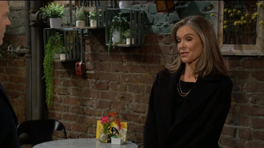 Diane sits with Tucker at the coffee shop - Young and Restless Recaps - yandrrecaps Dec 2, 2022