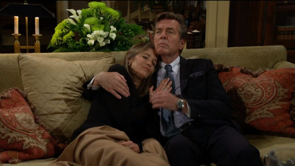Jack cuddles with Diane on the couch - Young and Restless Recap for Dec 7, 2022