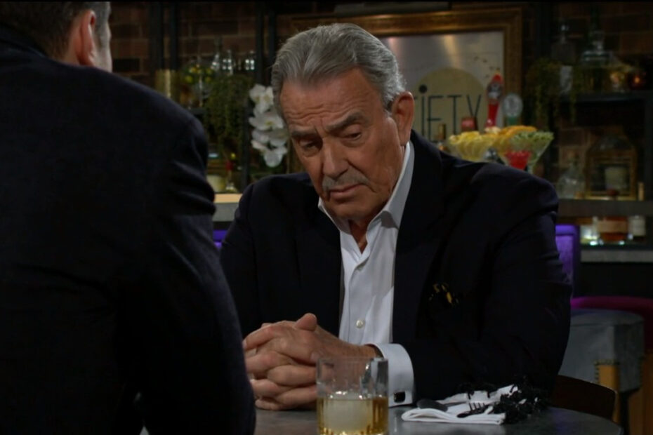 Victor Newman talks with Kyle Abbott