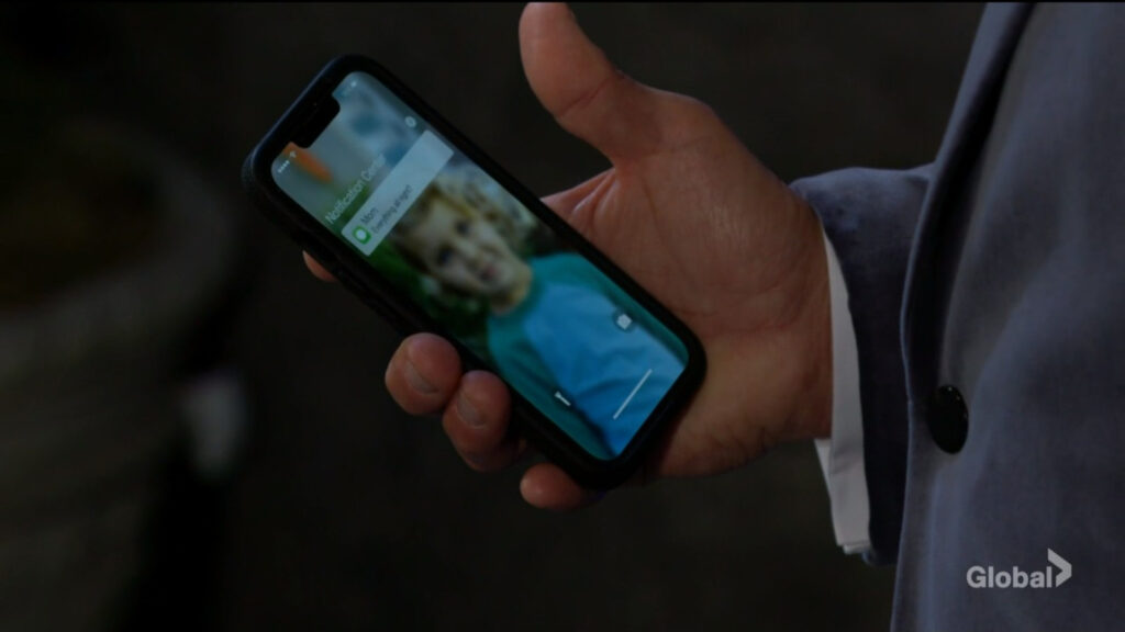Jeremy holds Kyle's phone