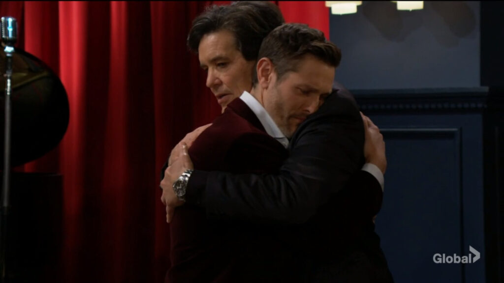 Danny hugs Daniel