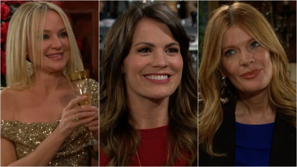Sharon Case as Sharon Newman, Melissa Claire Egan as Chelsea Lawson, and Michelle Stafford as Phyllis Summers.
