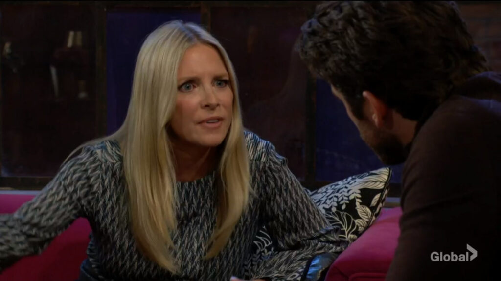 Christine is disbelieving as she talks with Chance.
