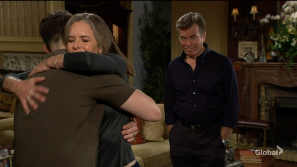 Diane hugs Kyle as Jack looks on.