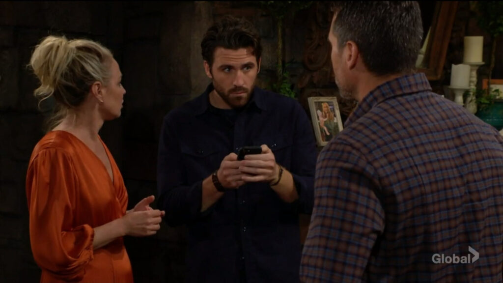 Sharon talks with Chance and Nick.