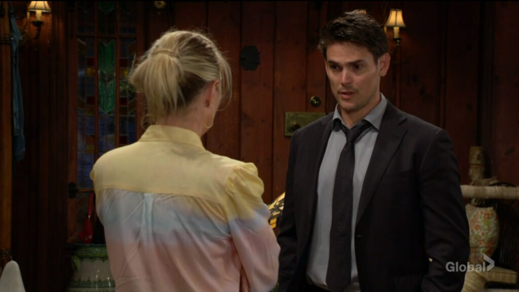 Adam talks with Sharon.