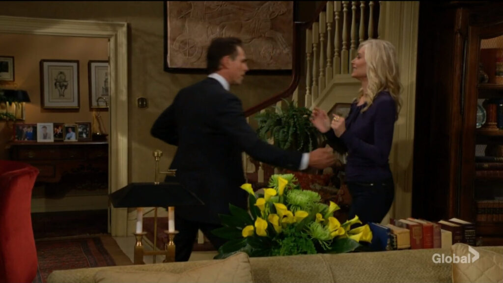 Billy greets Ashley.