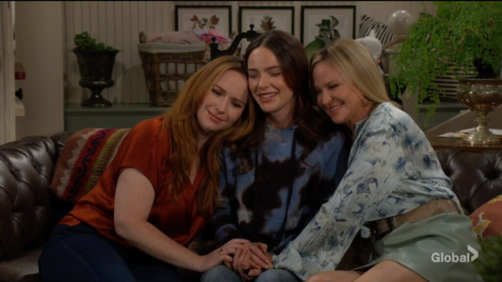 Group hug with Mariah, Tessa, and Sharon.
