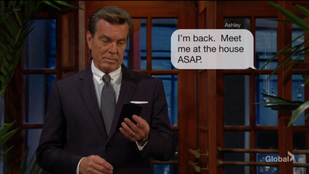Jack gets a text from Ashley to come home.