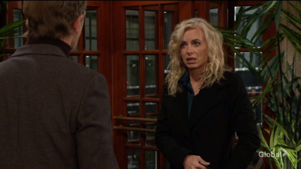 Ashley looks upset as she talks with Tucker.