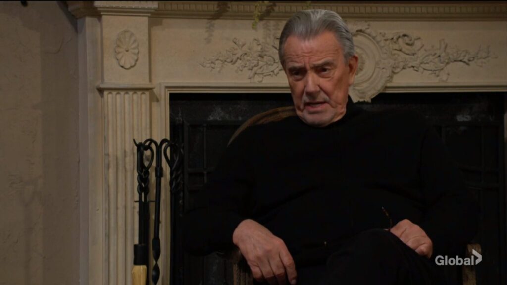 Victor Newman talks to his daughter.