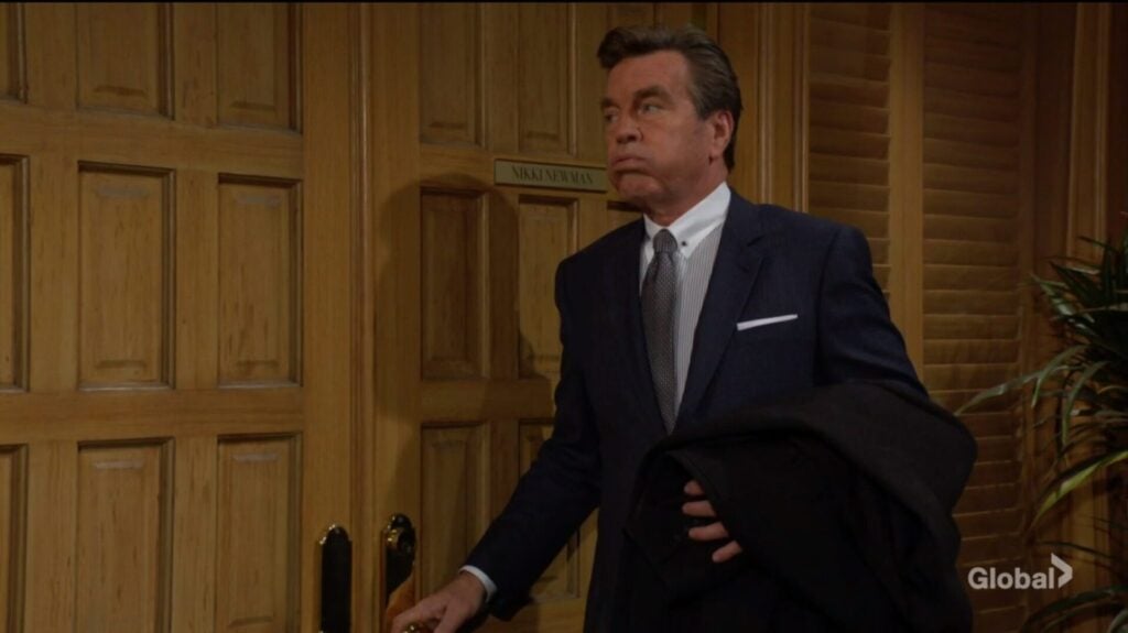 Jack closes Nikki's office door.