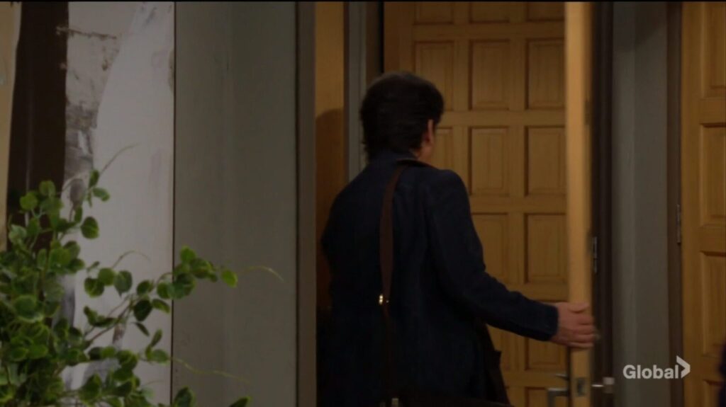 Danny Romalotti leaves the apartment.