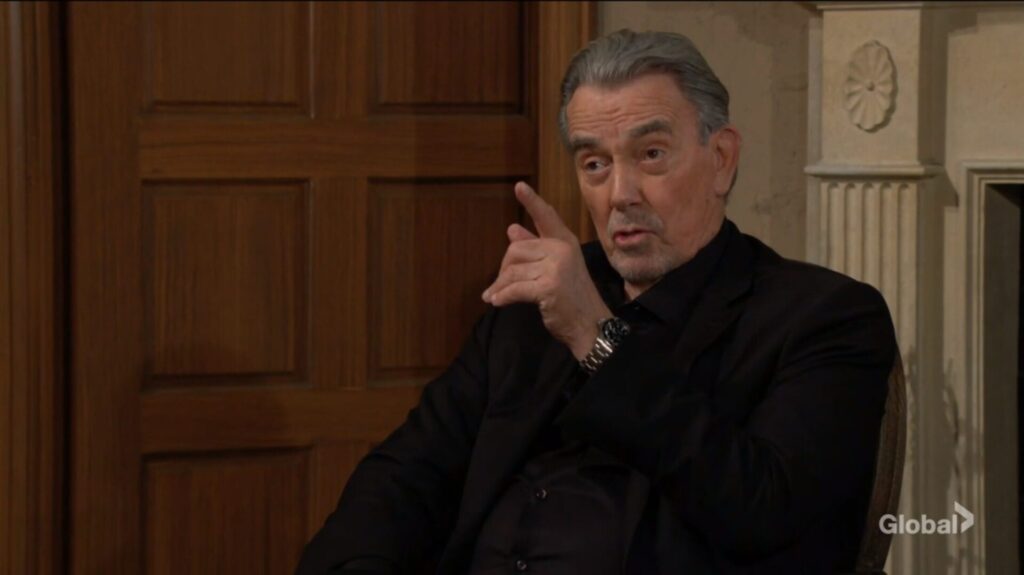 Victor Newman points his finger.