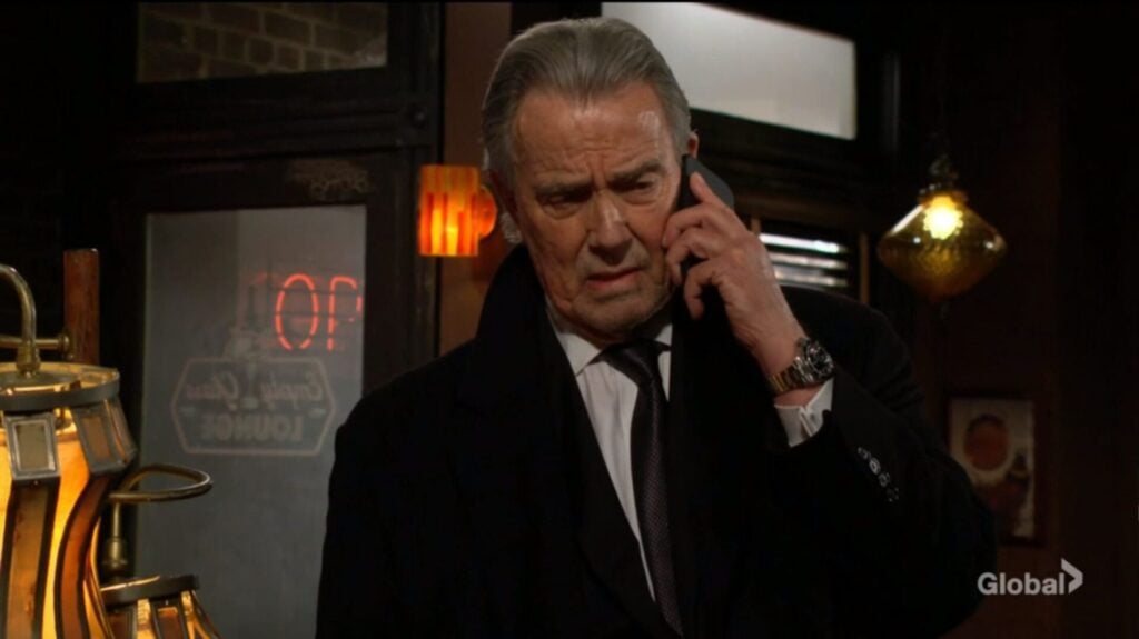 Victor talks on the phone with Jack.