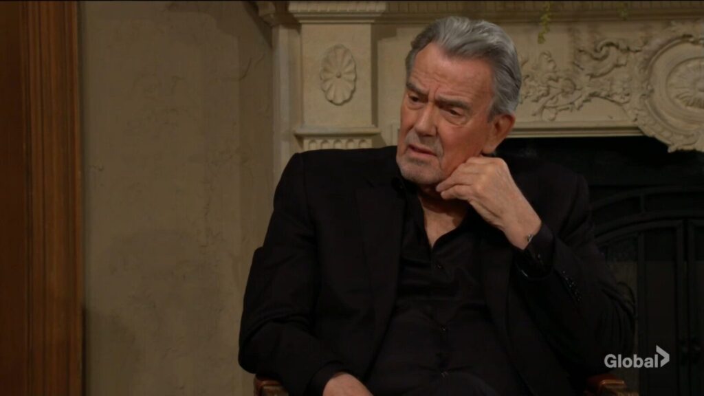 Victor Newman talks to his son.