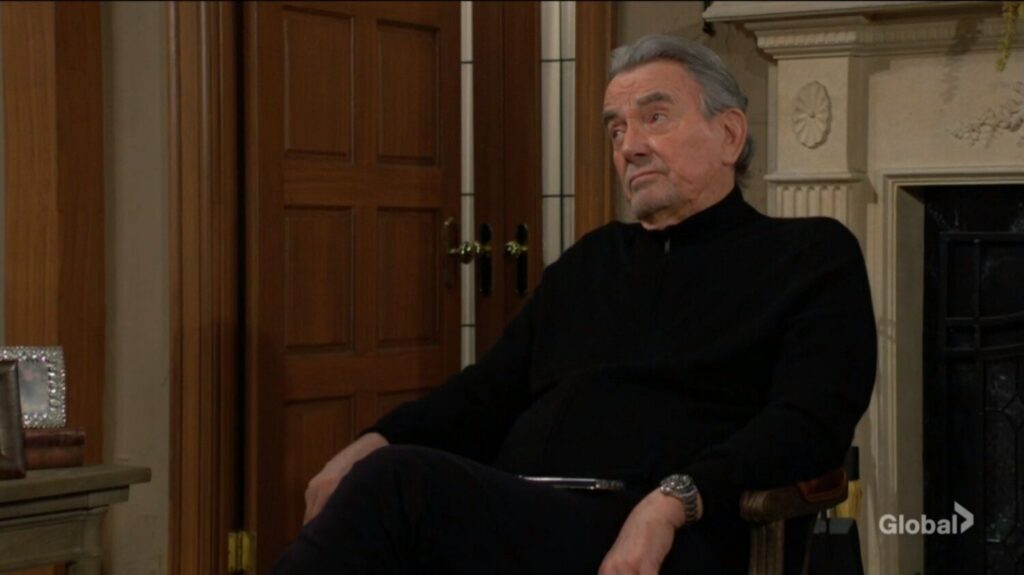 Victor Newman looks at his wife with resignation in his eyes.