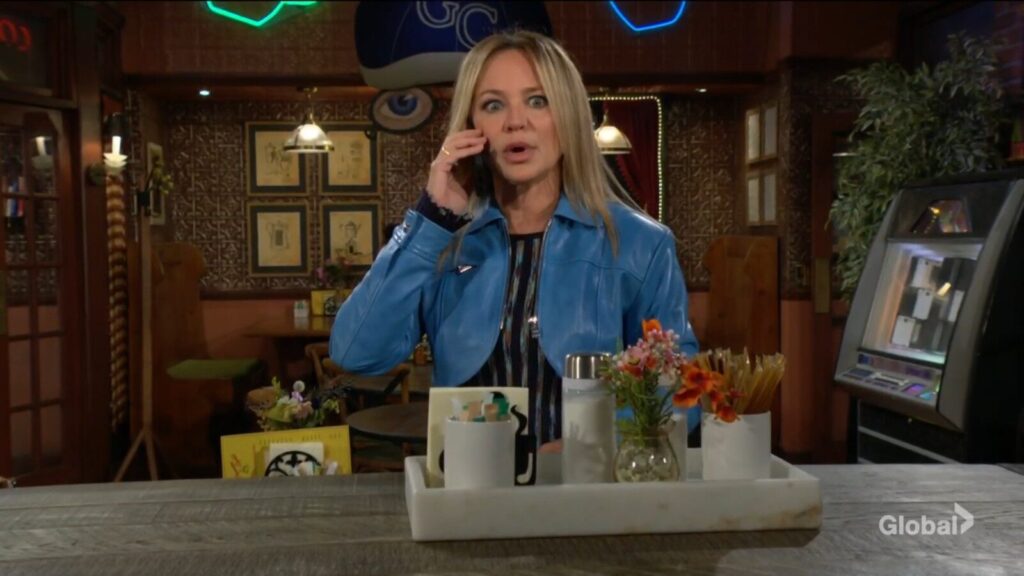 Sharon Newman takes Jack's call.