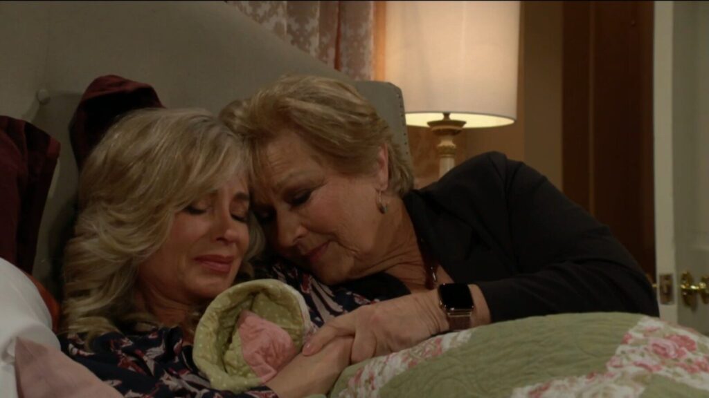 Traci comforts a crying Ashley.
