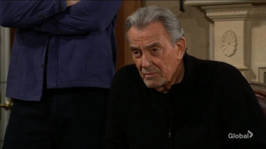Victor Newman leans in as he talks to Dave.