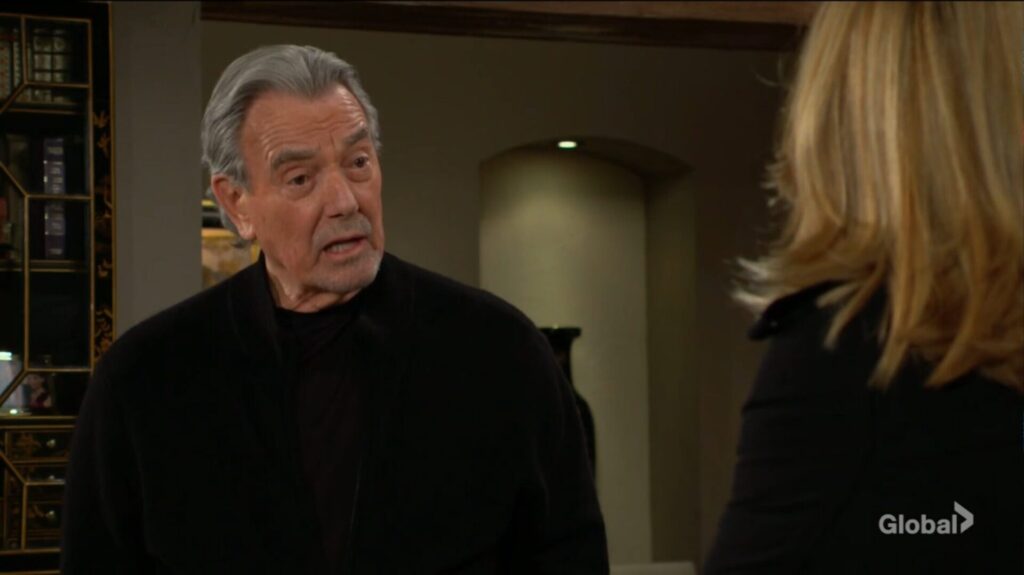 Victor Newman talks to his wife.